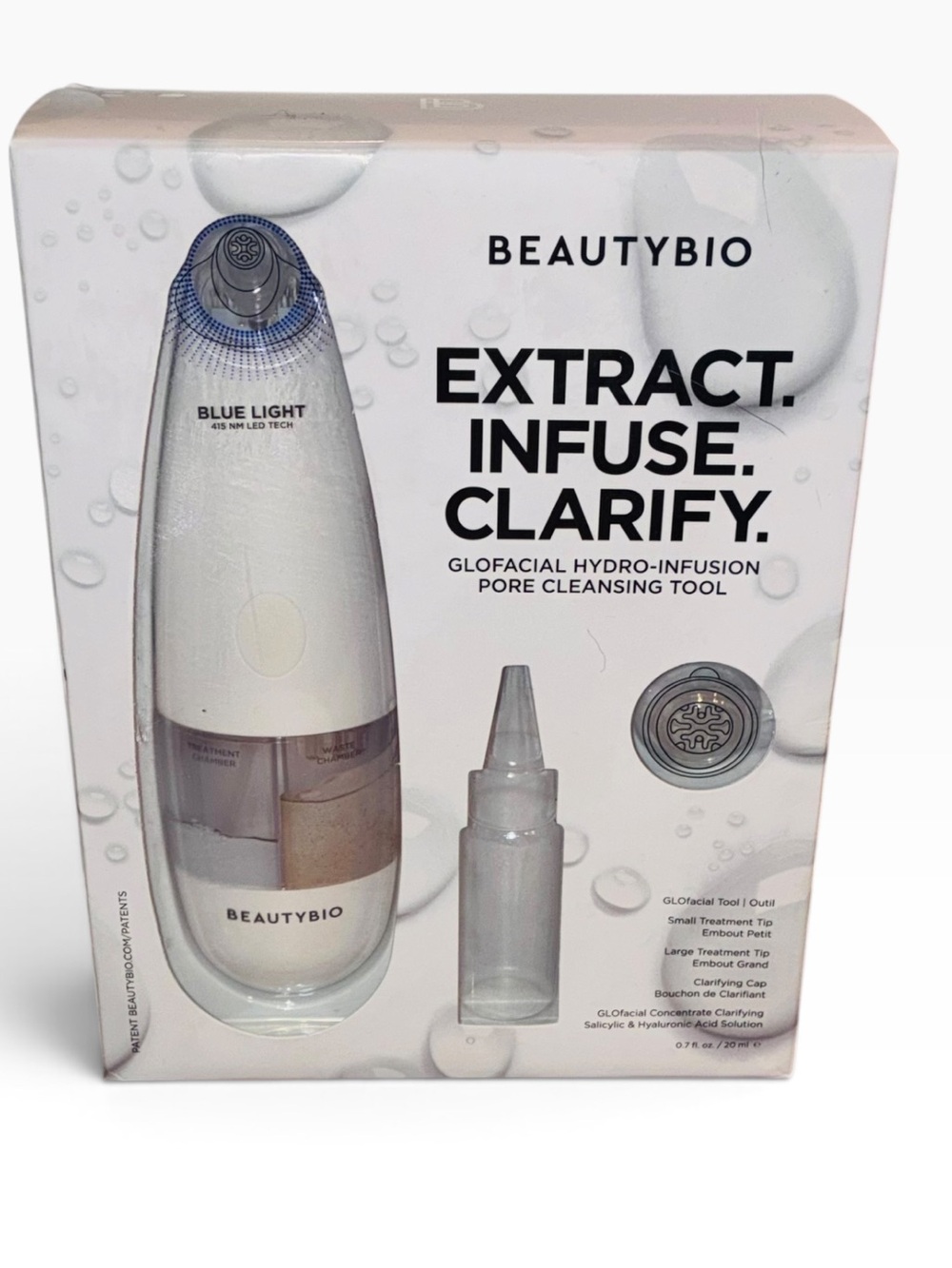 BeautyBio Glofacial Hydro-infusion Deep Pore Cleansing Blue LED clarifying Tool*